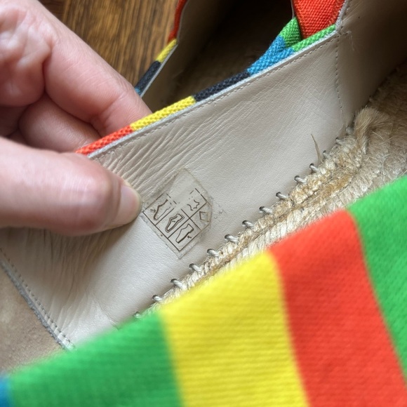 PAUL SMITH Rainbow Striped Men’s Espadrilles Shoes Size 43 - Picture 5 of 12
